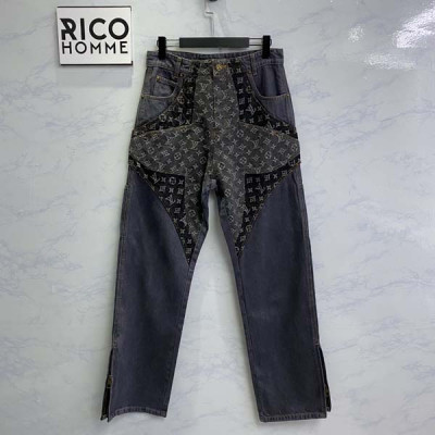 루이B통 모노그램 플라워 데님 팬츠 (1:1 HIGH PREMIUM)