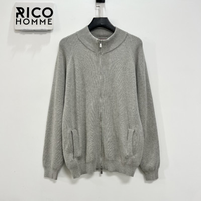 Brunello Cucinell* 하이넥 니트 집업 (PREMIUM)