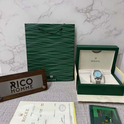 롤*스 오이스터 퍼페츄얼 터콰이즈블루 다이얼 36mm 1:1 최상급 (싱크 99.8%)