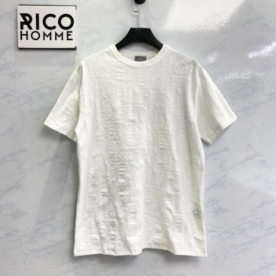 D올 엠보싱 오블리크 자카드 반팔 티셔츠 (1:1 HIGH PREMIUM)