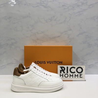 루이B통 모노그램 카프스킨 스니커즈