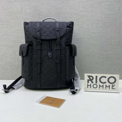 루이B통 크리스토퍼 모노그램 토뤼옹 소가죽 백팩