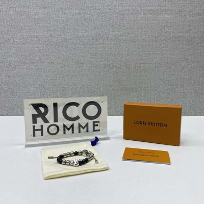 루이B통 MONOGRAM BEADS 블랙원석 팔찌 20cm