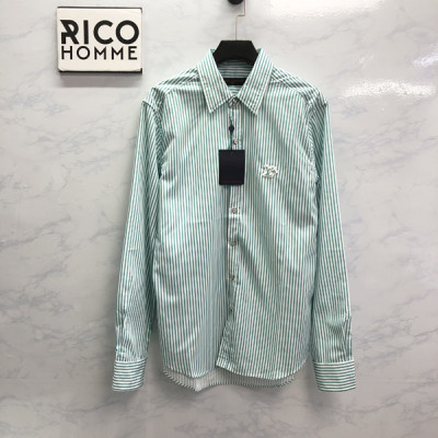 루이B통 LV 플라워 모노그램 스트라이프 셔츠 (PREMIUM)