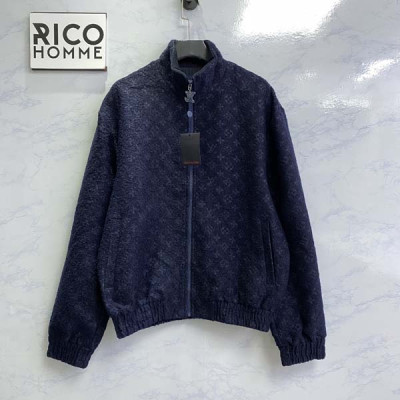 루이B통 모노그램 부클레 지퍼 울 블루종 자켓 (1:1 HIGH PREMIUM)