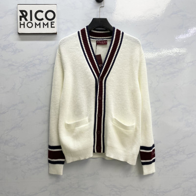남녀공용 9찌 스트라이프 브이넥 울 니트 가디건 (1:1 HIGH PREMIUM)