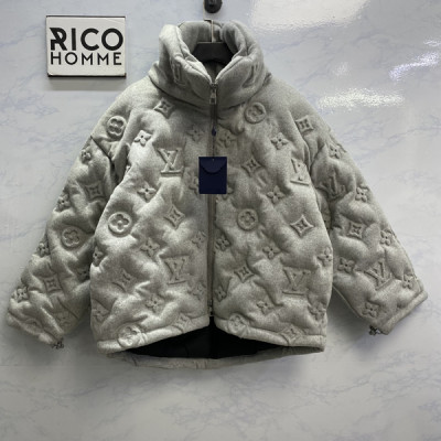 루이B통 오버핏 모노그램 보이후드 푸퍼 패딩 (1:1 HIGH PREMIUM)