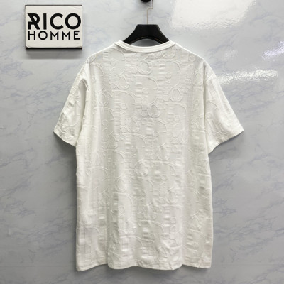 D올 엠보싱 오블리크 자카드 반팔 티셔츠 (1:1 HIGH PREMIUM)