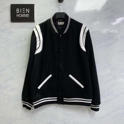 세인T로랑 스트라이프 울 테디 바시티 자켓 (1:1 HIGH PREMIUM)