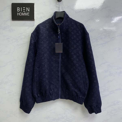 루이B통 모노그램 부클레 지퍼 울 블루종 자켓 (1:1 HIGH PREMIUM)