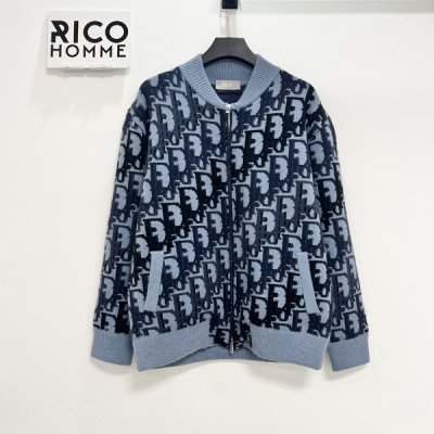 D올 오블리크 울 자카드 블루종 자켓 (1:1 HIGH PREMIUM)