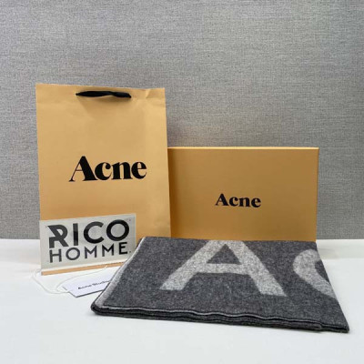 ACN 로고 자카드 울 스카프 (PREMIUM)