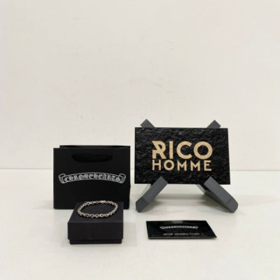 크롬HA츠 이서진 페이퍼체인 팔찌 (순은 s925)