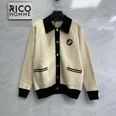 9찌 인터로킹 G 코튼 울 가디건 (PREMIUM)