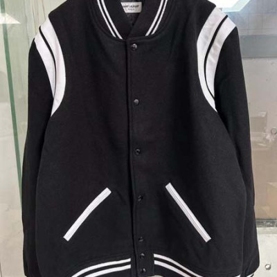 세인T로랑 스트라이프 울 테디 바시티 자켓 (1:1 HIGH PREMIUM)