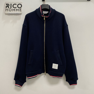 톰*라운 루프백 RWB 스트라이프 니트 자켓 (PREMIUM)