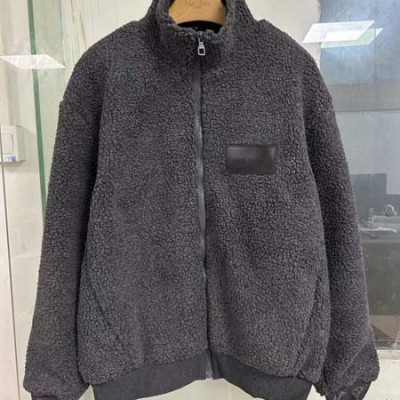 루이B통 레더 패치 플리스 자켓 (1:1 HIGH PREMIUM)