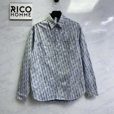 D올 블루데님 오블리크 오버셔츠 (PREMIUM)