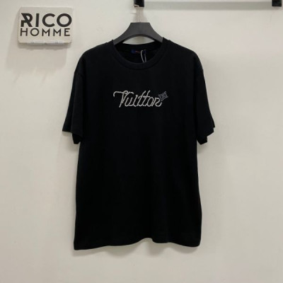 루이B통 시그니처 엠벨리시드 노트 ​​반팔 티셔츠 (1:1 HIGH PREMIUM)