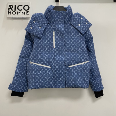 루이B통 우먼 모노그램 데님 테크니컬 스키 패딩 (1:1 HIGH PREMIUM)