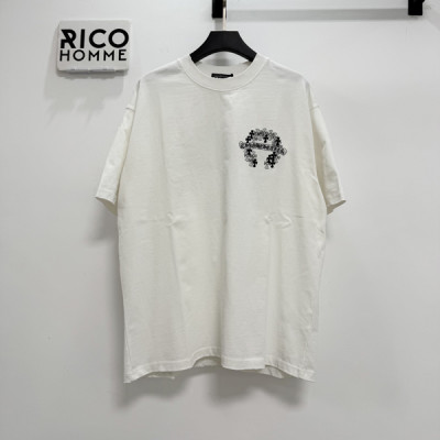 크롬HA츠 백사이드 홀스슈 크로스 반팔 티셔츠 (PREMIUM)