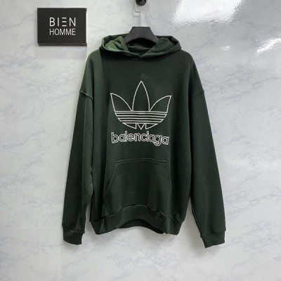 발렌시A가 X 아D다스 빅로고 후드티셔츠 (PREMIUM)