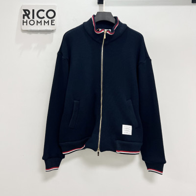 톰*라운 루프백 RWB 스트라이프 니트 자켓 (PREMIUM)