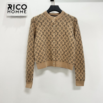 루이B통 우먼 모노그램 브러시드 클래식 가디건 (1:1 HIGH PREMIUM)