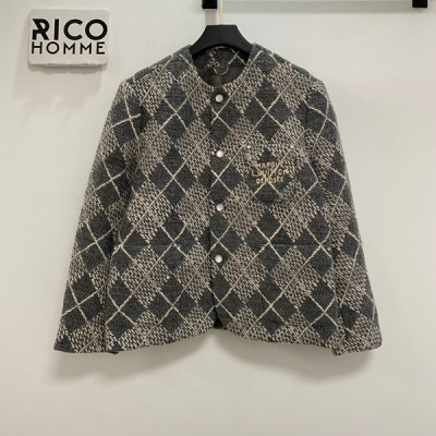 루이B통 다미에 부클레 자카드 울 자켓 (PREMIUM)