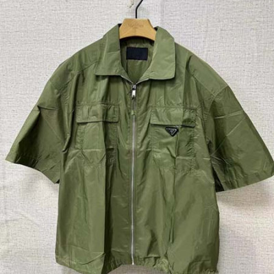 프RA다 리나일론 지퍼 반팔 셔츠 (1:1 HIGH PREMIUM)