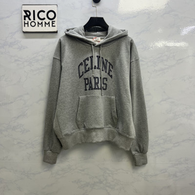 CEL*NE 우먼 파리 플로킹 후드티셔츠 (PREMIUM)