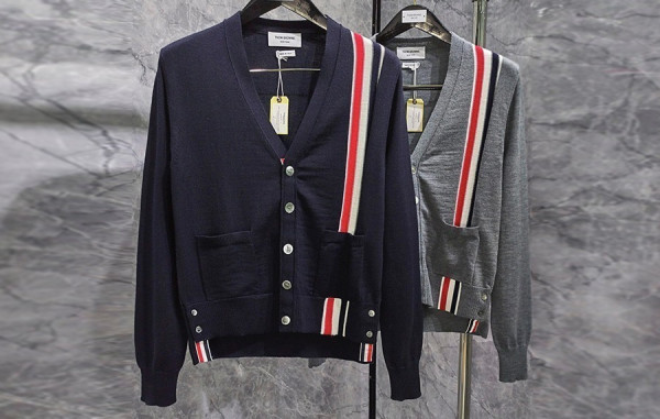 톰*라운 사이드 3선 캐시미어 가디건 (PREMIUM)