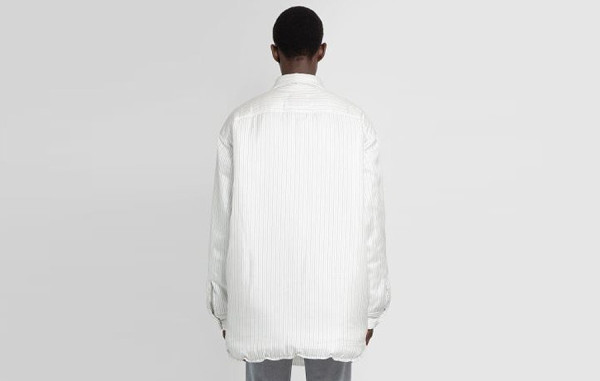 마르지L라 스트라이프 웰론 셔츠 패딩 (PREMIUM)