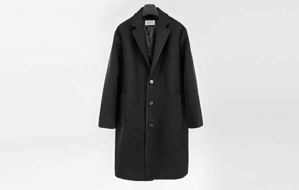 마르지L라 시그니처 베이직 울 누빔 싱글코트