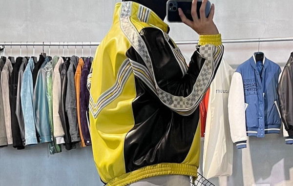 루이B통 레더 트랙 블루종 양가죽 자켓 (2color) (PREMIUM)