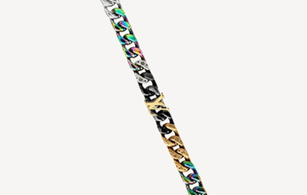 루이B통 체인링크스 패치 목걸이