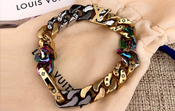 루이B통 체인링크스 패치 팔찌