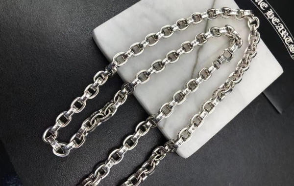 크롬HA츠 실버925 페이퍼 목걸이 (HIGH QUALITY)