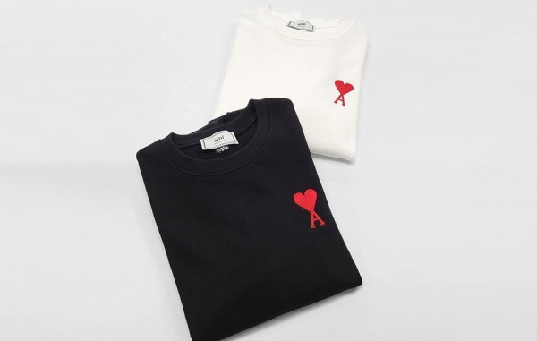 A미 체인 레드하트 맨투맨 (2color)