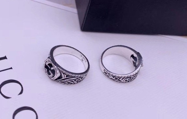 9찌 실버925 GG로고 반지 (HIGH QUALITY)