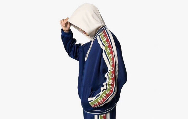 남녀공용 9찌 GG로고 테크니컬 저지 후드 집업 자켓 (PREMIUM)