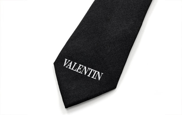 발렌T노 스몰 로고 베이직 넥타이