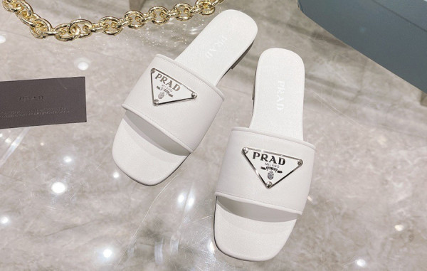 프RA다 삼각로고 레더 슬라이드 (3color)