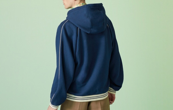 남녀공용 9찌 1921 자수로고 코튼 저지 후드 집업 (PREMIUM)