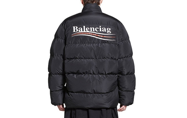 발렌시A가 Political Campaign 쉐입 푸퍼 구스다운 패딩 (PREMIUM)