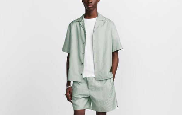 D올 오블리크 자카드 실크 셋업 (PREMIUM)