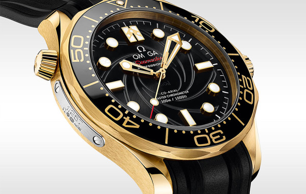 OM*GA 씨마스터 다이버 300M 제임스본드 리미티드 에디션 옐로우골드 러버밴드 42mm 1:1 최상급 (싱크 98.9%)