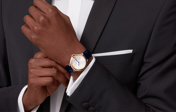 까르*에 발롱블루 로즈골드 다이아 실버다이얼 블루스트랩 미디움 36mm 1:1 최상급 (싱크 97.6%)