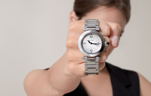 까르*에 파샤 스틸 미디움 [조*호 착용] 35mm 1:1 최상급 (싱크 98.6%)