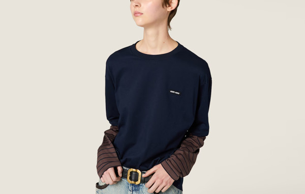 미*미* 레이어드 스트라이프 롱슬리브 티셔츠 (PREMIUM)